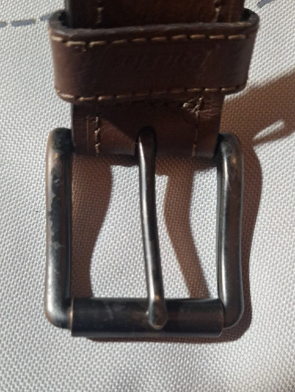 Dickie's Men's Brown Leather Belt - Classic Casual Style
